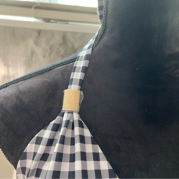 NWOT Women’s Gingham Tankini Top 2XL - Picture 3 of 4